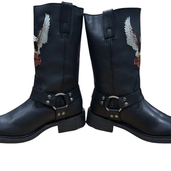 Harley-Davidson Men's Darren D93216 motorcycle boots. - Picture 5 of 16